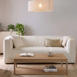 Abat-jour pour suspension lin 60 cm Roseline