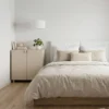 Abat-jour pour suspension tissu blanc 20 cm Rosalie