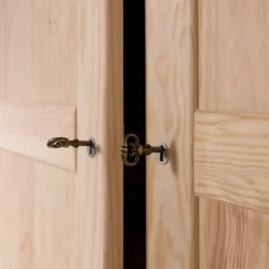 Armoire bois massif 2 portes 1 tiroir Iris