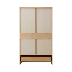 Armoire bois massif 2 portes 1 tiroir Iris