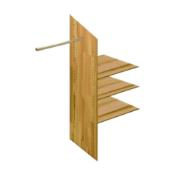 Armoire chêne massif 3 portes Capucine