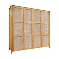 Armoire chêne massif 4 portes Capucine