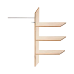 Armoire chêne massif 2 portes Conor