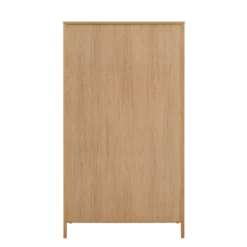 Armoire décor bois 2 portes 2 tiroirs Simon