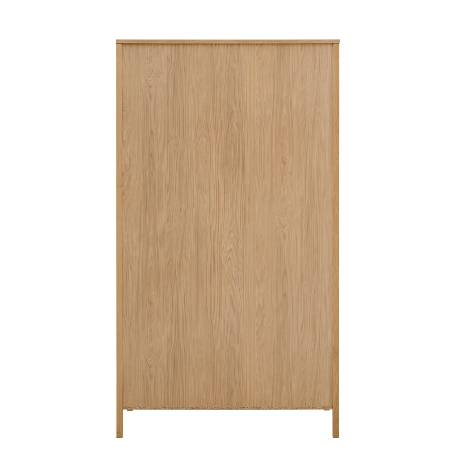 Armoire décor bois 2 portes 2 tiroirs Simon