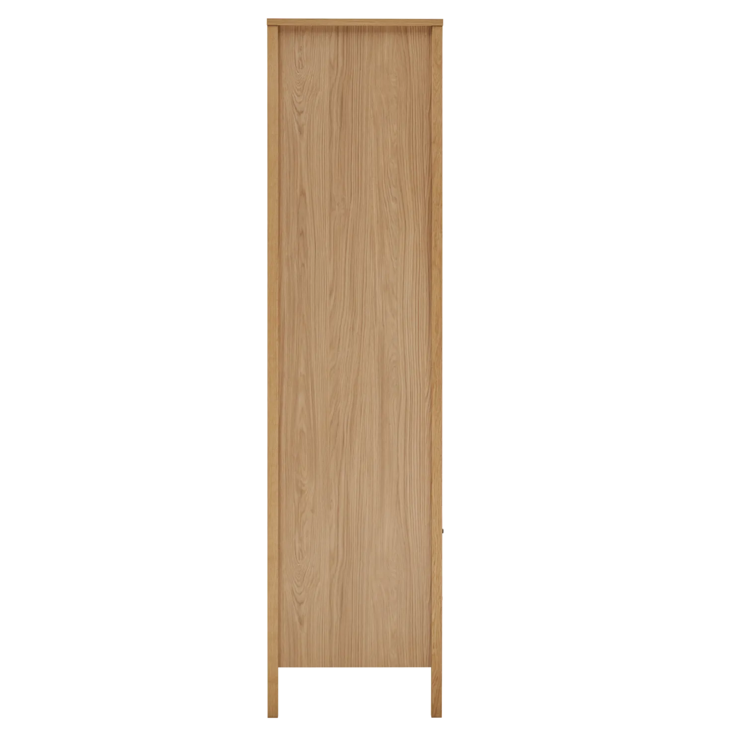 Armoire décor bois 2 portes 2 tiroirs Simon