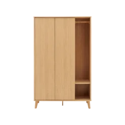 Armoire 2 portes bois Atia