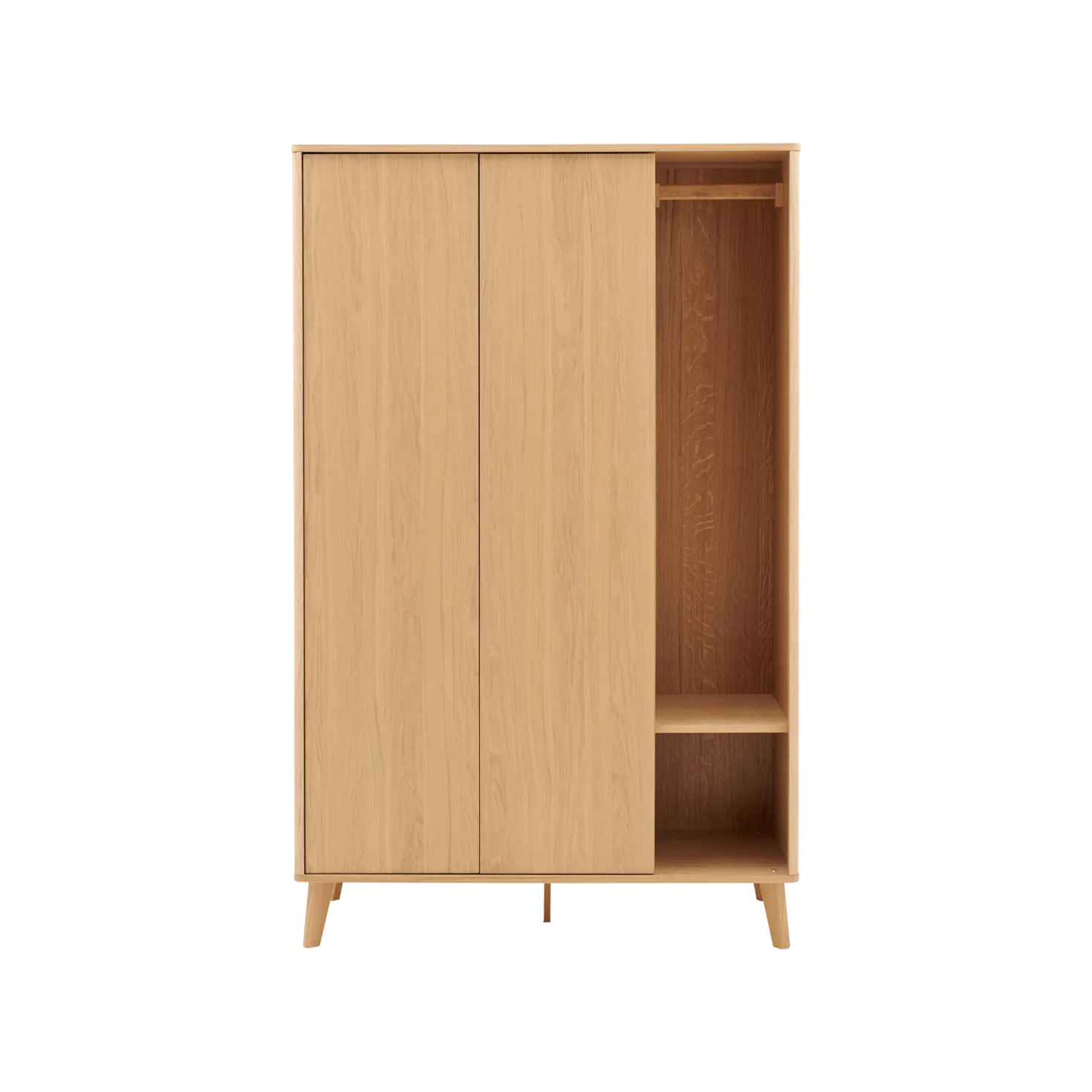 Armoire 2 portes bois Atia