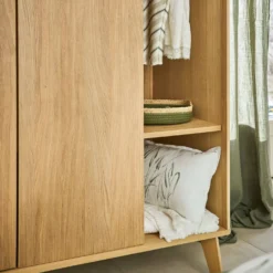 Armoire 2 portes bois Atia