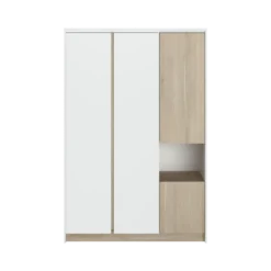 Armoire 4 portes décor bois Palerme