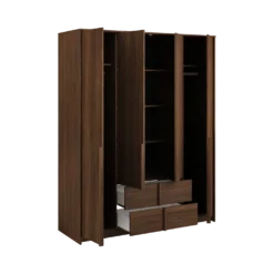 Armoire 4 portes 2 tiroirs Paku
