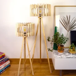 ATELIER LOUPIOTE Lampadaire liseuse Angèle Pieds bois