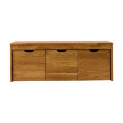 Banc bois massif 3 cubes de rangement Cyriel