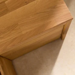Banc bois massif 2 cubes de rangement Cyriel