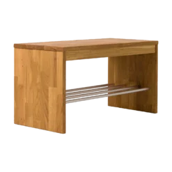 Banc à chaussures bois massif 1 place Cyriel