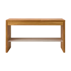 Banc à chaussures bois massif 1 place Cyriel