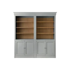 Bibliothèque bois massif 4 portes Embellie