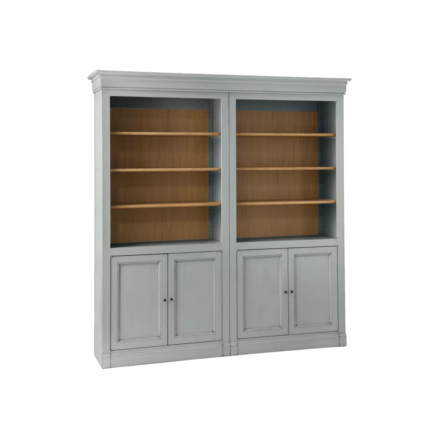 Bibliothèque bois massif 4 portes Embellie