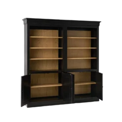 Bibliothèque bois massif 4 portes Embellie