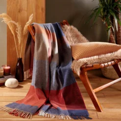 BIEDERLACK Plaid laine et cachemire Clarence, carreaux