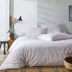 BLANC DES VOSGES Drap housse percale lavée Bohème