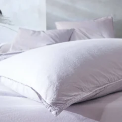 BLANC DES VOSGES Drap housse percale lavée Bohème