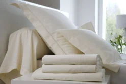 BLANC DES VOSGES Drap housse Satin