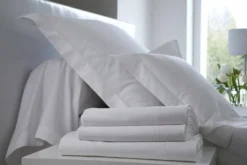 BLANC DES VOSGES Drap housse Satin