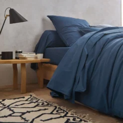 BLANC DES VOSGES Drap percale lavée Bohème