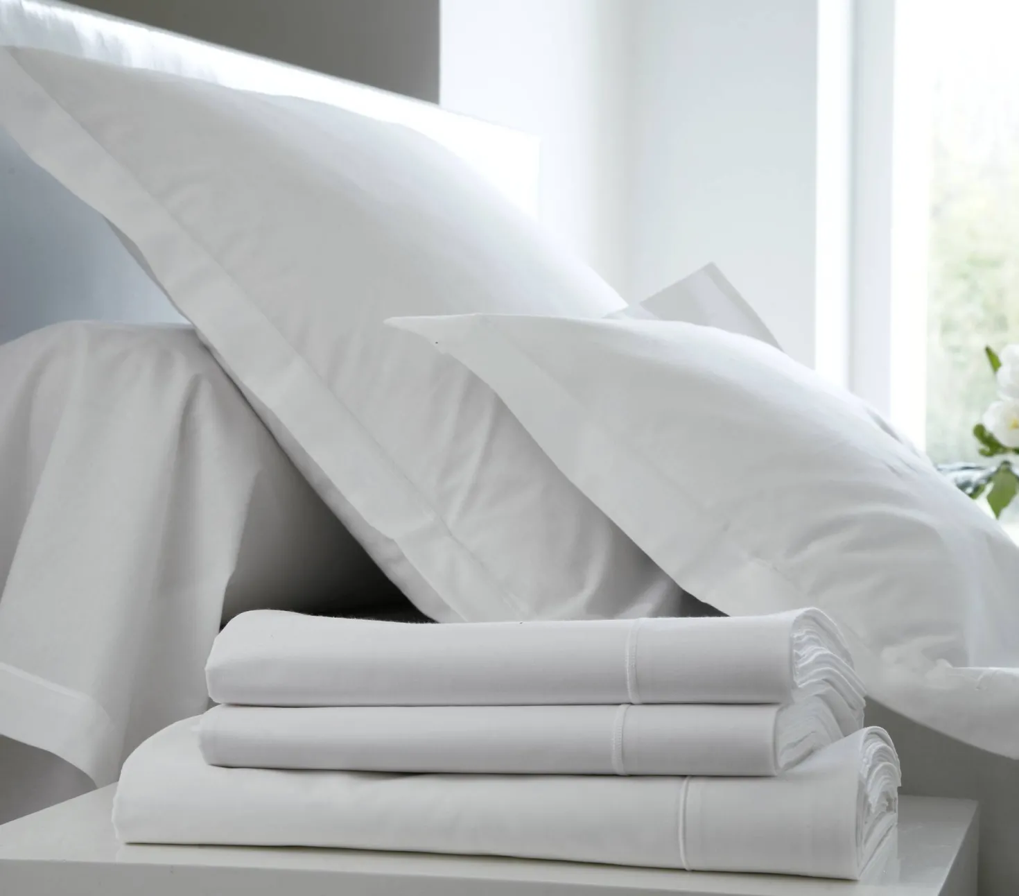 BLANC DES VOSGES Drap Percale Easy