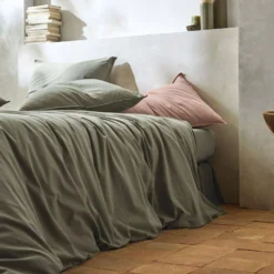 BLANC DES VOSGES Drap percale lavée Bohème