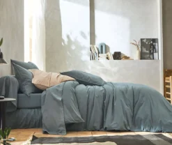BLANC DES VOSGES Drap percale lavée Bohème