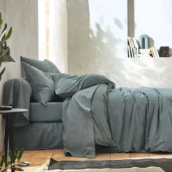 BLANC DES VOSGES Drap percale lavée Bohème