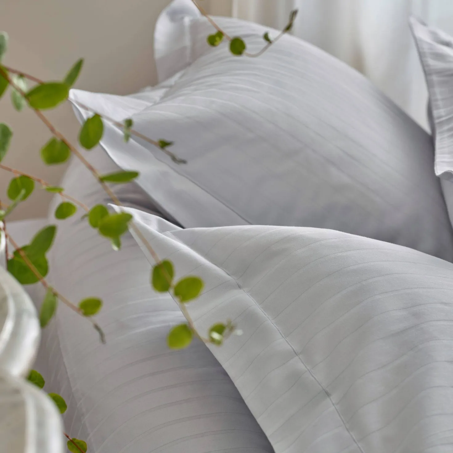 BLANC DES VOSGES Housse de couette satin Divine