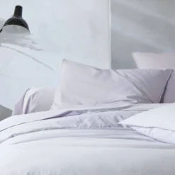 BLANC DES VOSGES Housse de couette percale lavée Bohème