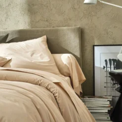 BLANC DES VOSGES Housse de couette percale lavée Bohème