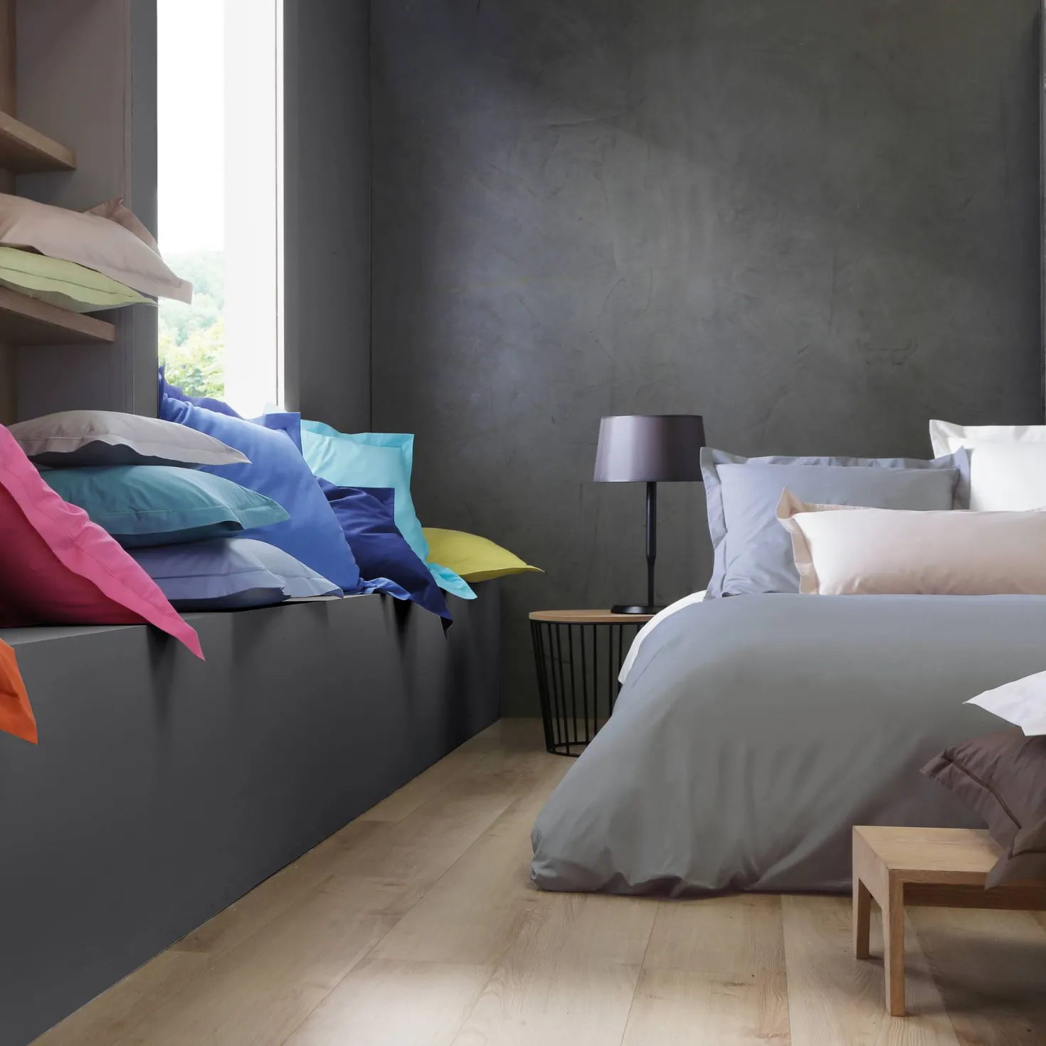 BLANC DES VOSGES Housse de couette Percale Easy