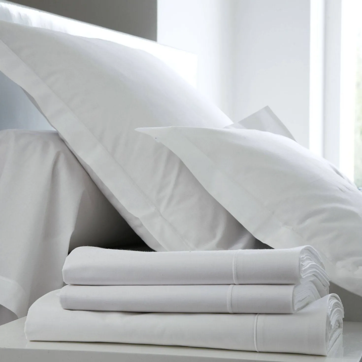 BLANC DES VOSGES Housse de couette Percale Easy
