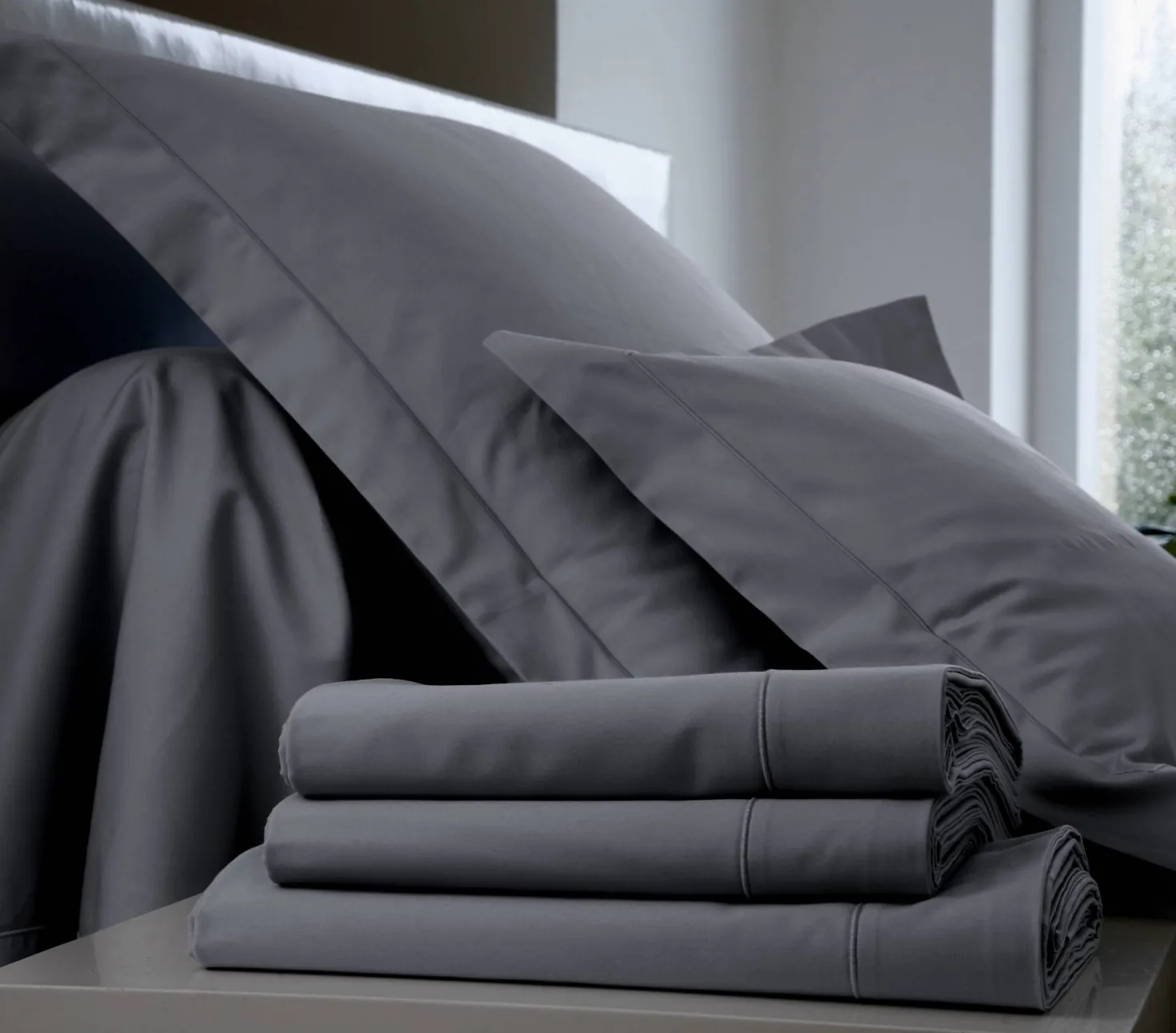 BLANC DES VOSGES Taie d'oreiller Percale Easy