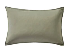 BLANC DES VOSGES Taie d'oreiller percale lavée Bohème