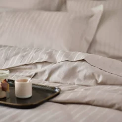 BLANC DES VOSGES Taie d'oreiller satin Divine