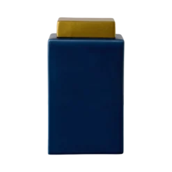 Boîte céramique déco bleu 30 cm Sirine