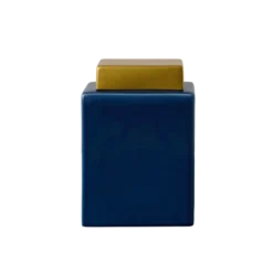 Boîte céramique déco bleu 24 cm Sirine