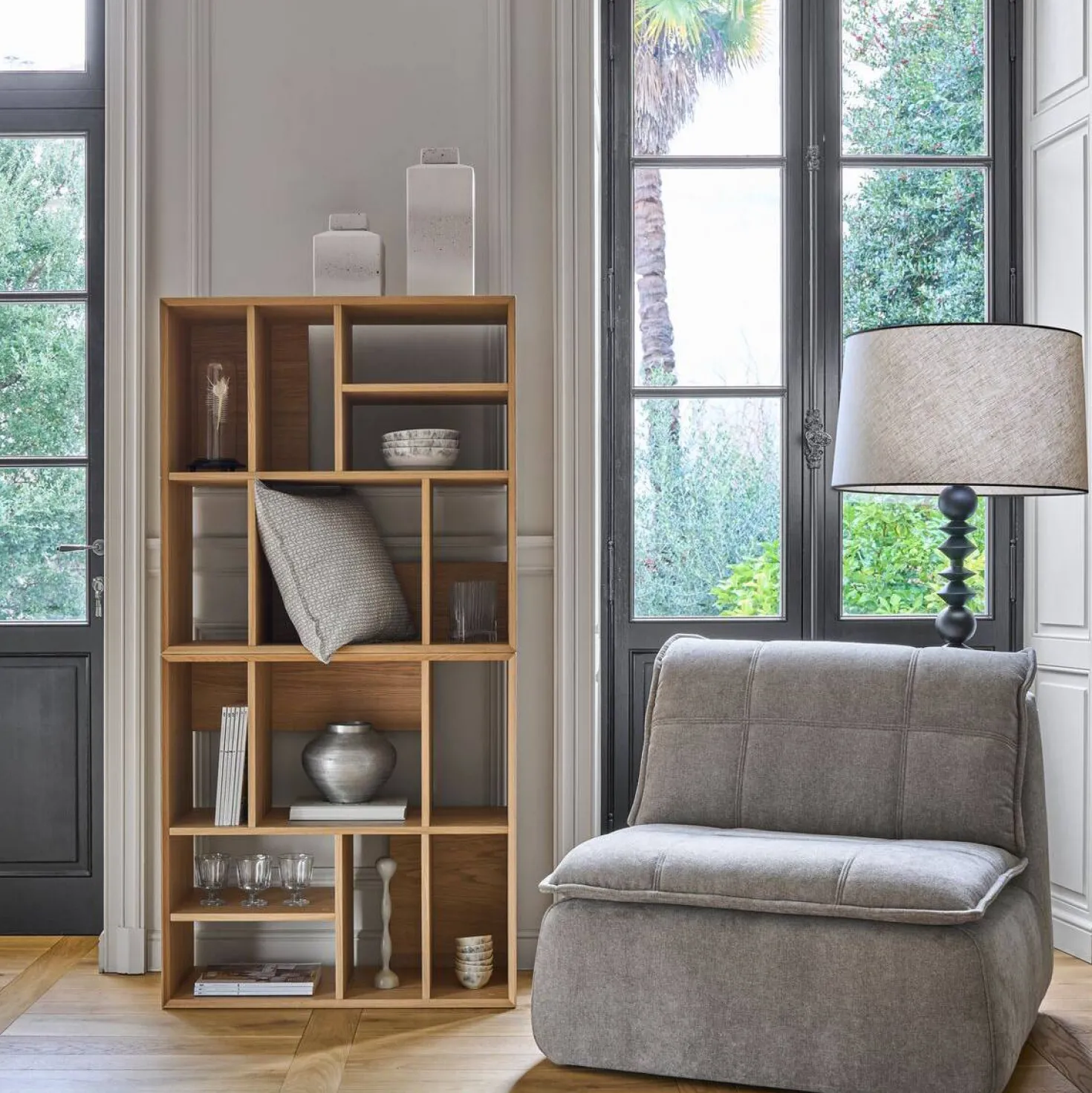 Boîte céramique déco moucheté 20 cm Sélène