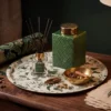 Boîte céramique déco vert 25 cm Soan