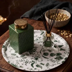 Boîte céramique déco vert 25 cm Soan
