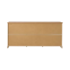 Buffet blanc et bois 3 portes 3 tiroirs 200 cm Apolline