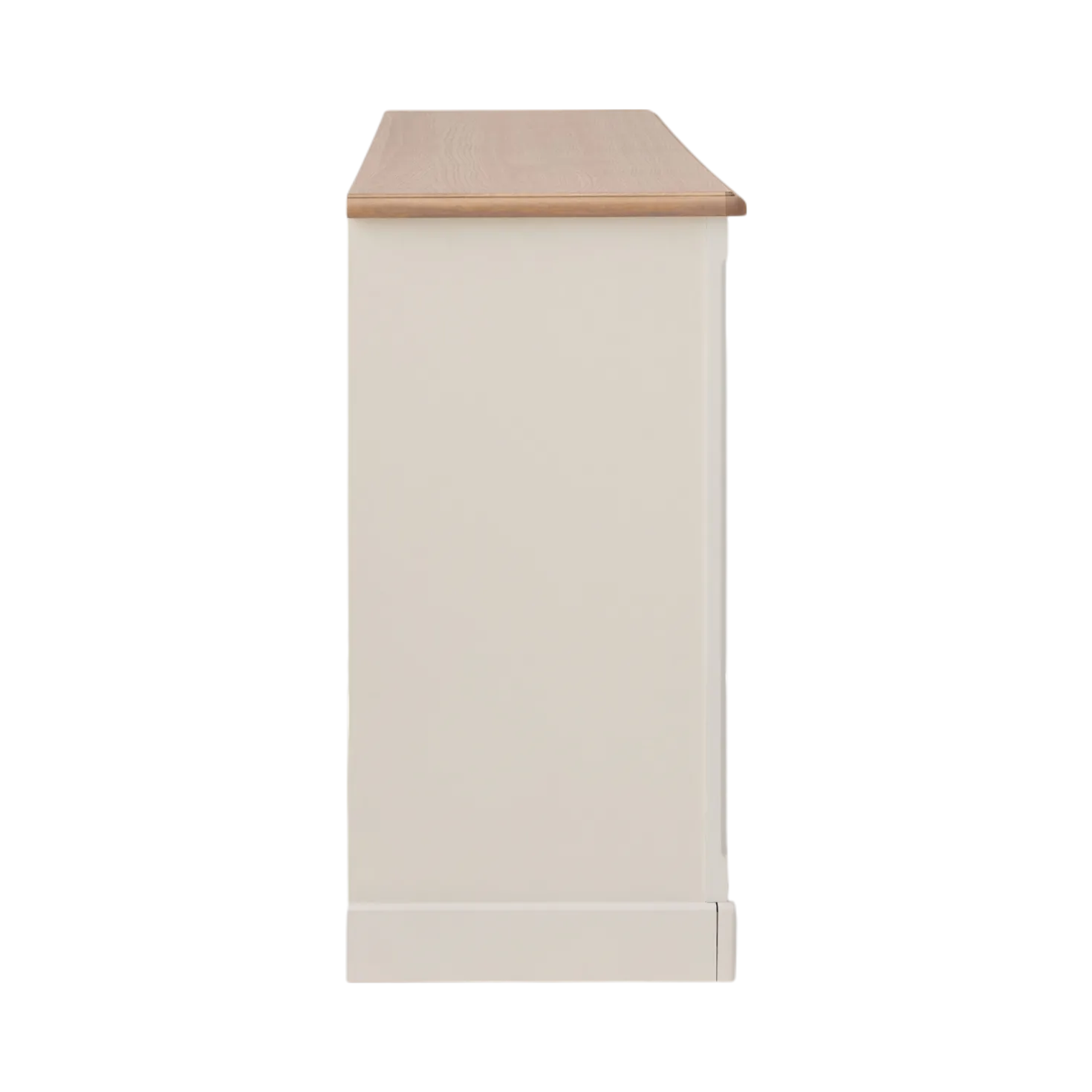 Buffet blanc et bois 3 portes 3 tiroirs 200 cm Apolline