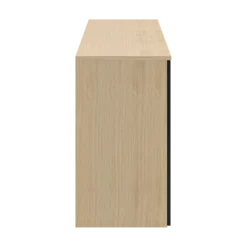 Buffet bois clair et noir 192 cm Albi