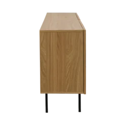 Buffet bois et pieds métal 4 portes 210 cm Alex